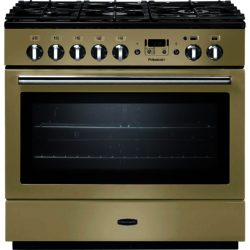 Rangemaster Professional+ FX 90cm 91120 Dual Fuel Range Cooker in Cream with FSD Hob